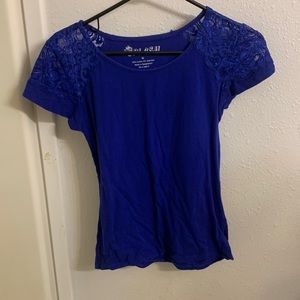 Cute navy blue tee shirt